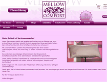 Tablet Screenshot of mellow-comfort.de